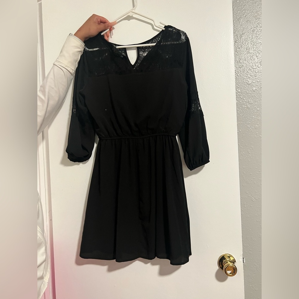 A black dress